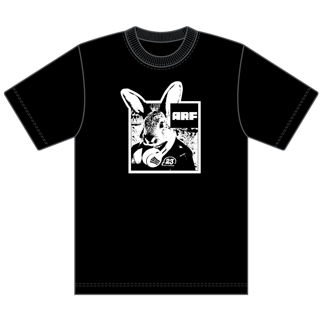 うさぎTシャツ〈ブラック〉