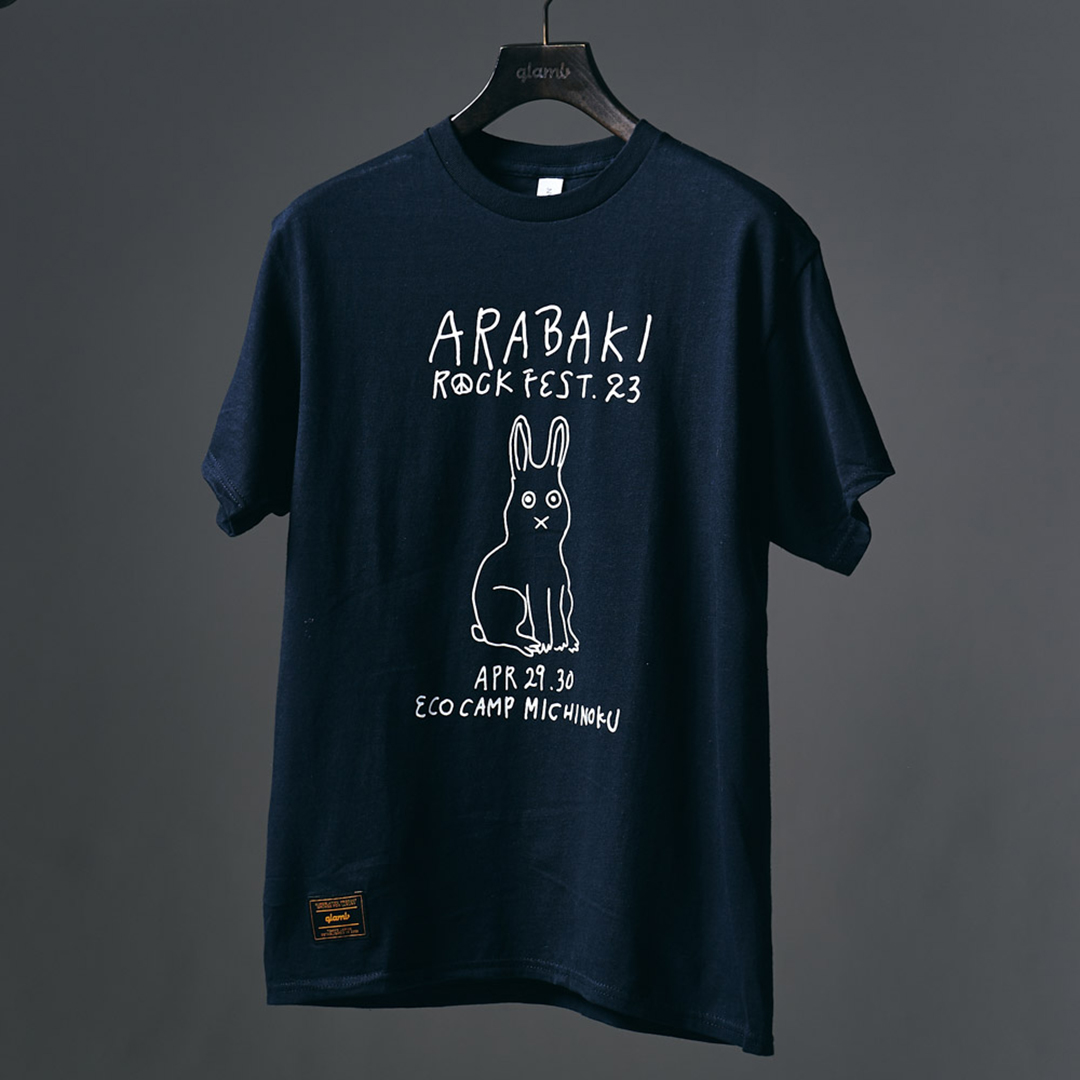 【ARABAKI×glamb】ラビットTシャツ＜ブラック＞