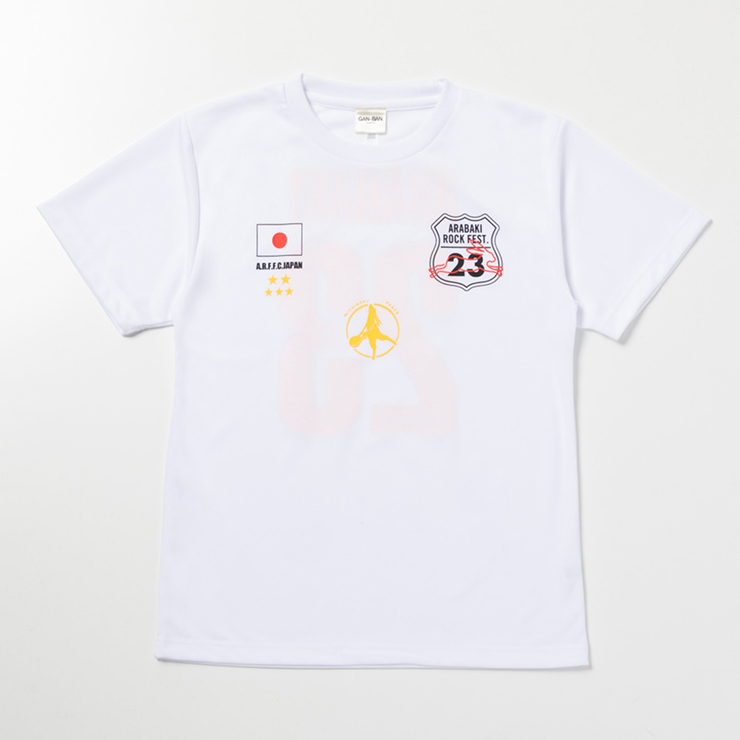 ARABAKI ROCK FEST.23 × GAN-BAN  サッカーTシャツ〈WHITE〉