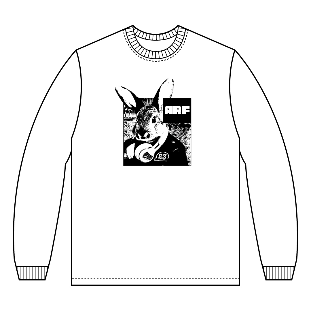 うさぎロングTシャツ〈ホワイト〉