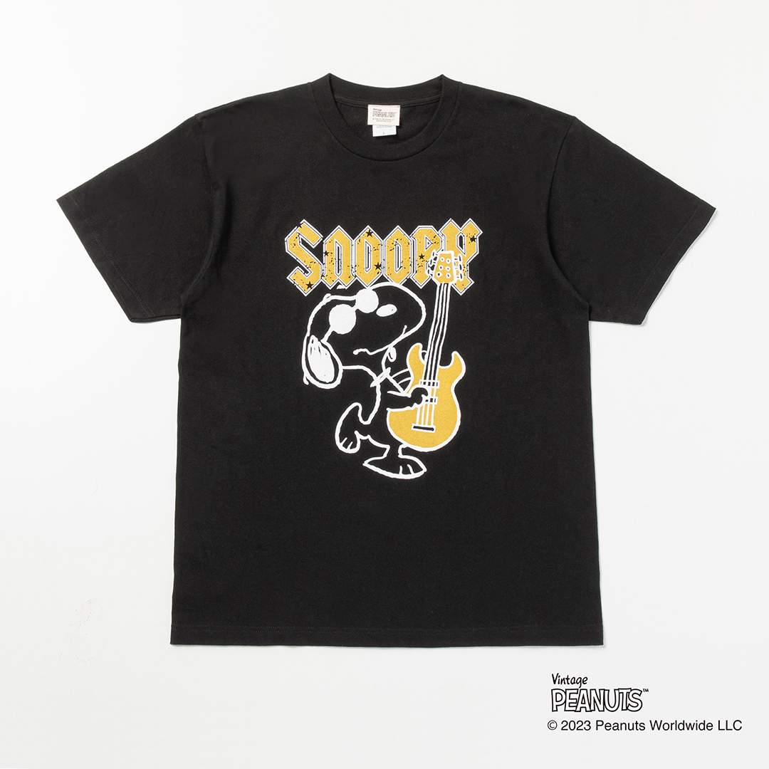 ARABAKI ROCK FEST.23 × GAN-BAN  SNOOPY Tシャツ〈BLACK〉